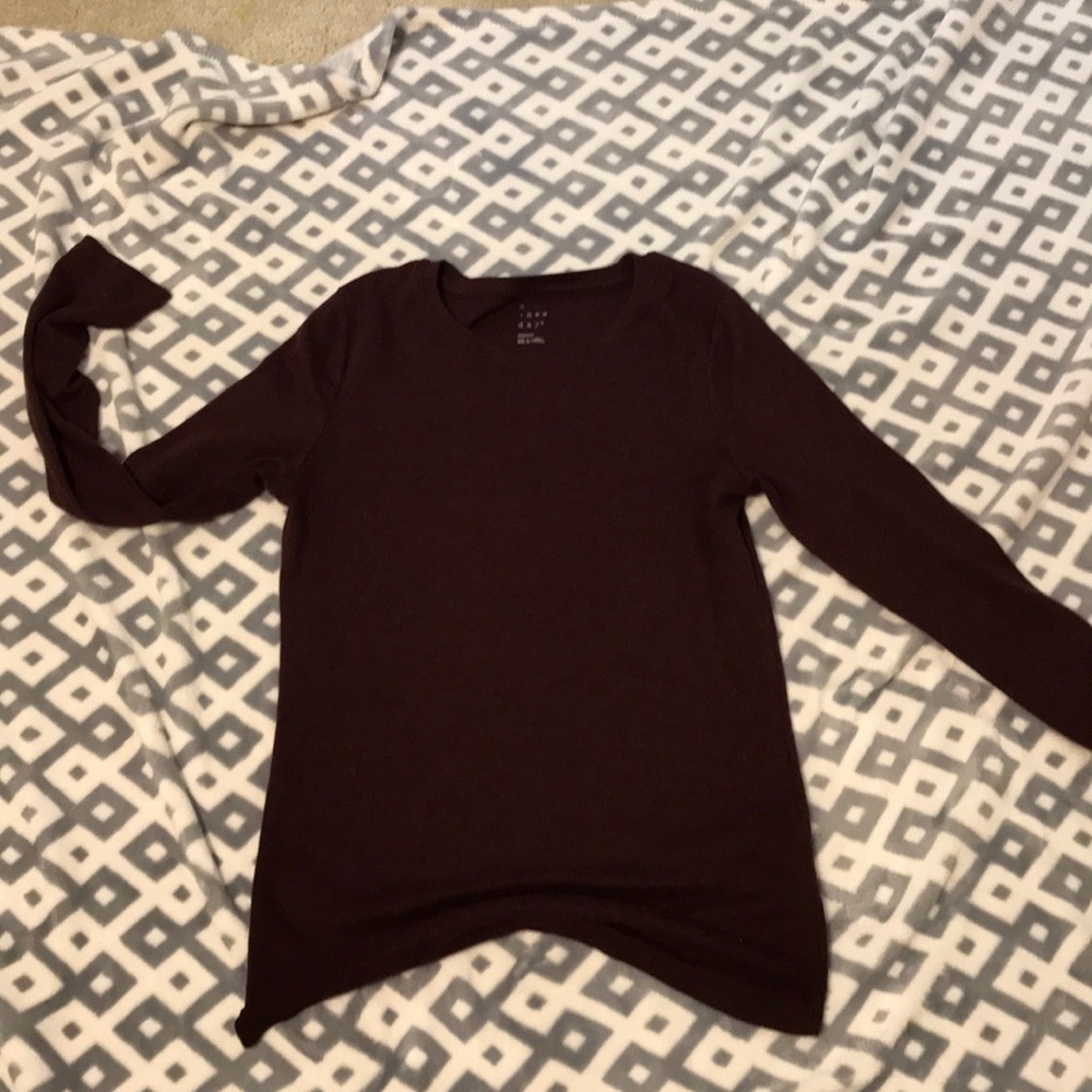 Long sleeve red shirt